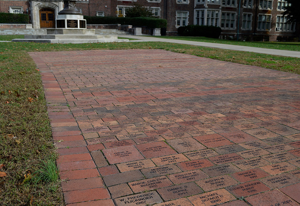 Alumni brick walk