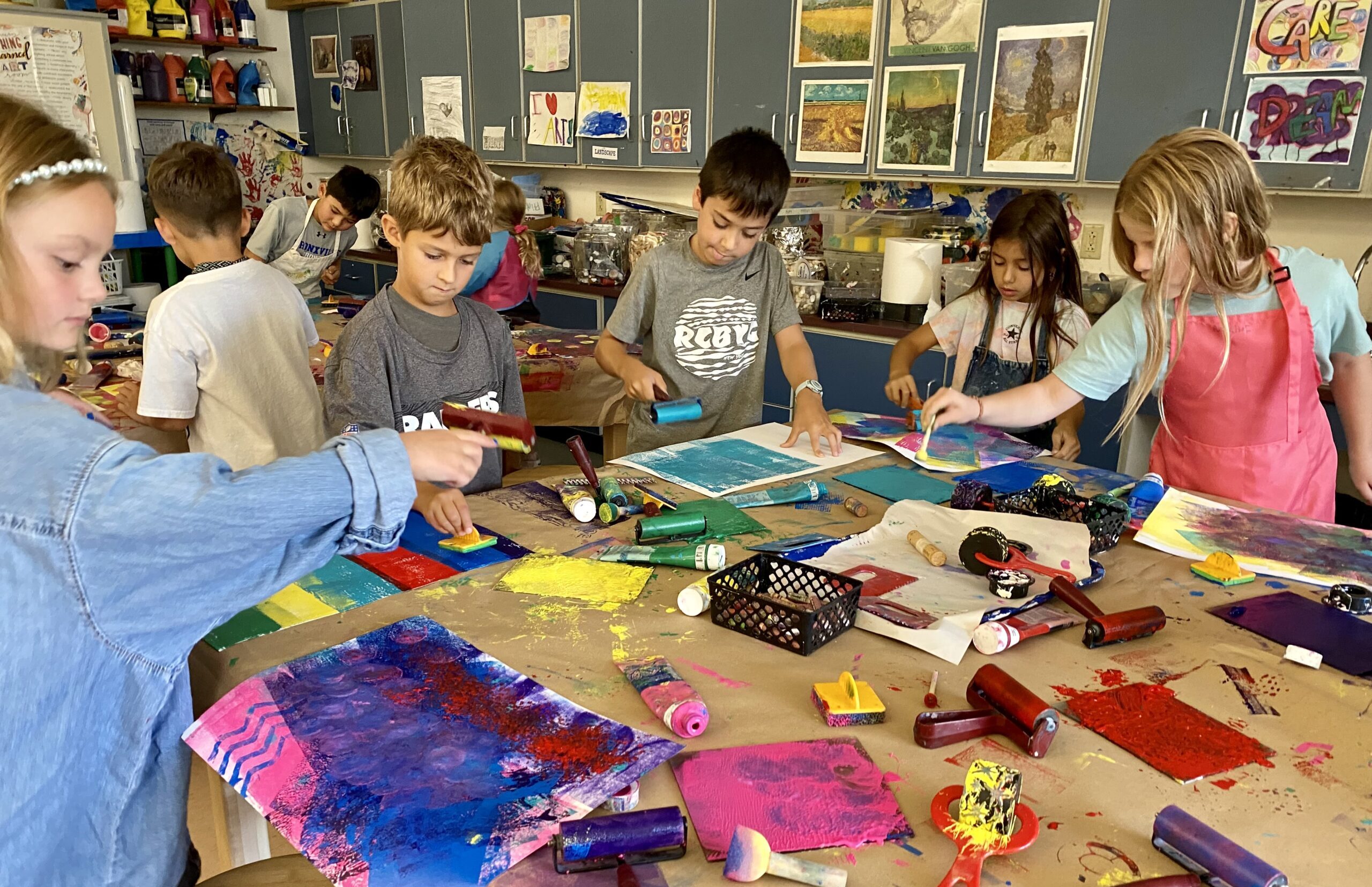 Students Express Creativity through Printmaking Grant
